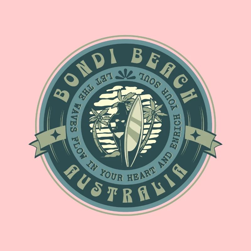 Bondi Beach Surfer Mädchen
