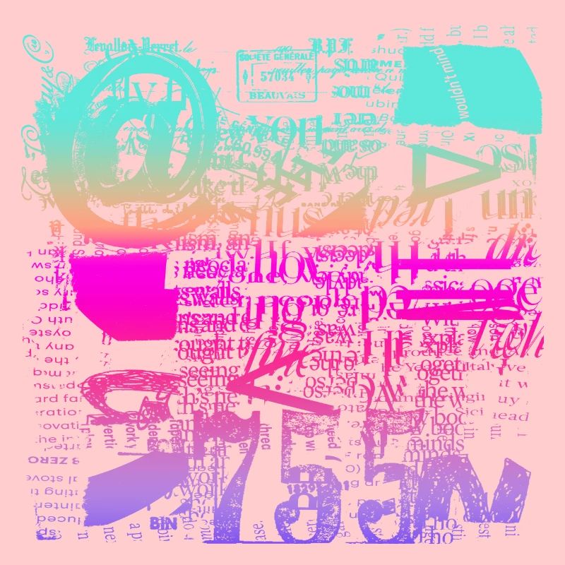 Newspaper Clipps Scrapbook Magazines Alphabet Code