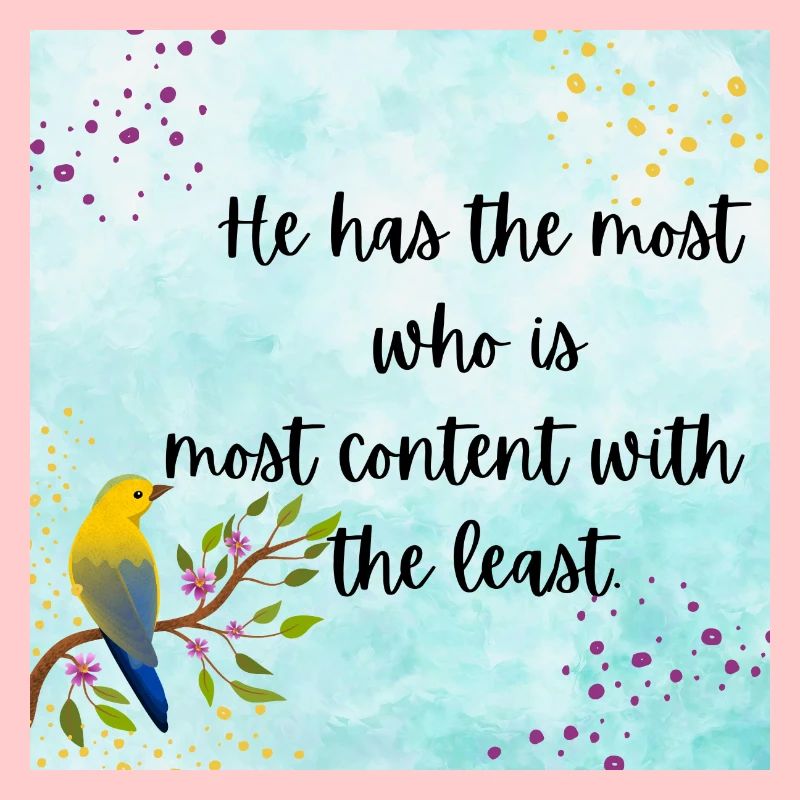 Contentment's True Wealth