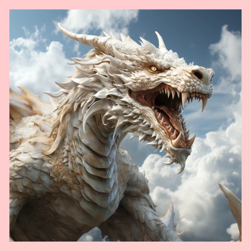 Weißer Drache