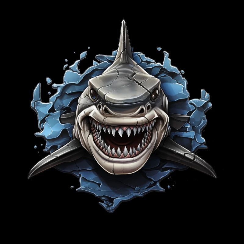 Design de requin cool