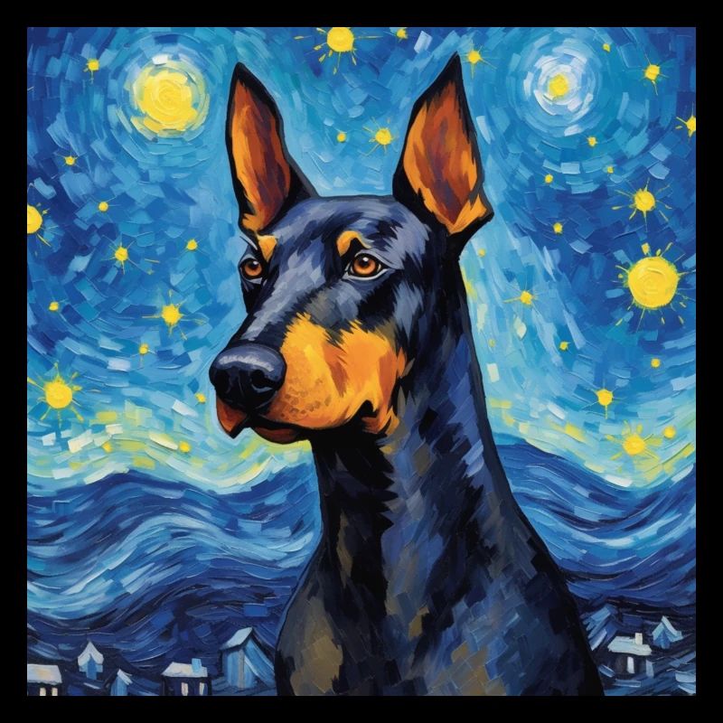 Dobermann Sternennacht