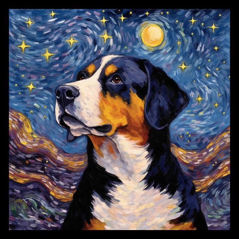 Grosser Schweizer Sennenhund Sternennacht