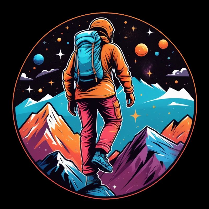 Climbing - Moon - Space