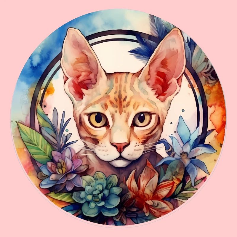 Devon Rex chat Boho Style, chats d’amour