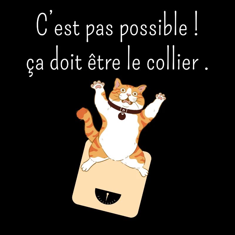 Ça doit être mon collier -humour perte de poids