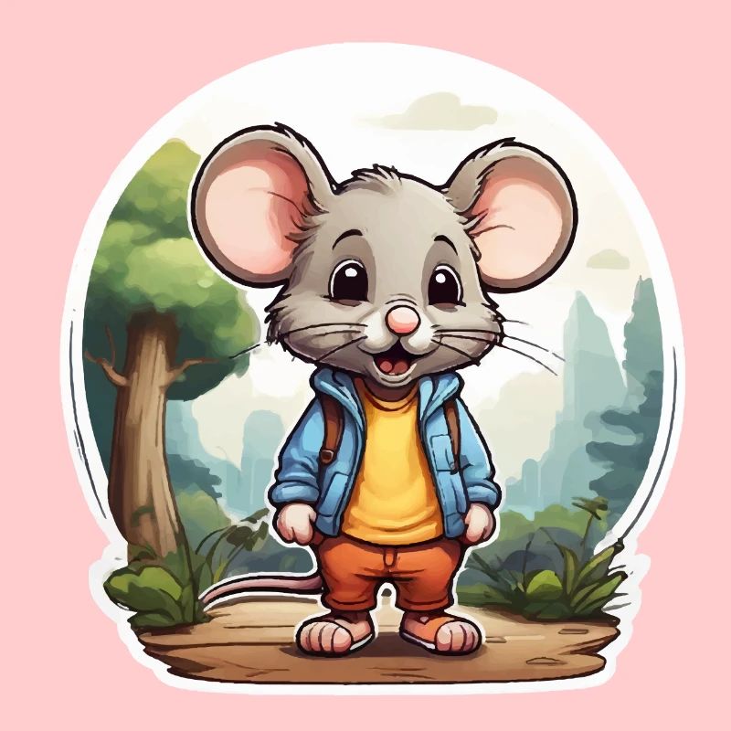 Maus niedlich Kinder Zeichnung Comic