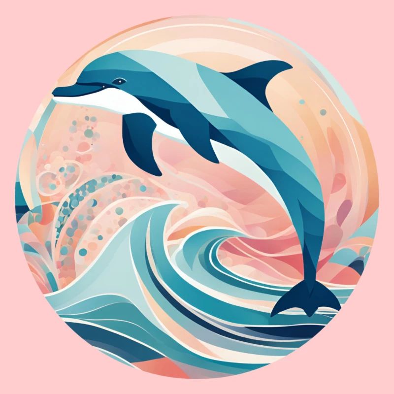 Geometric Dolphin Gift Geometry