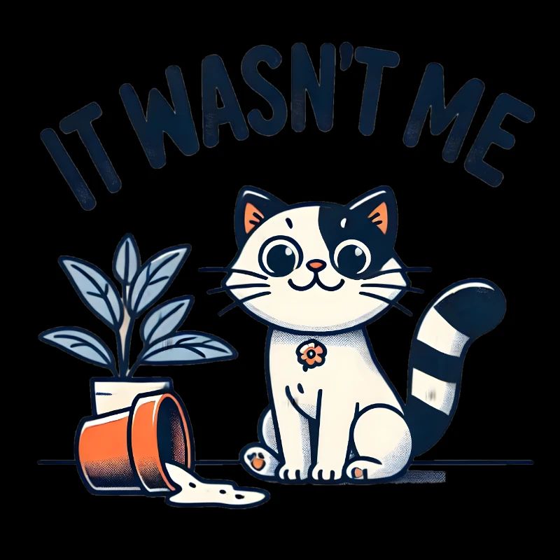 It Wasn’t Me – Unschuldsblick einer Katze