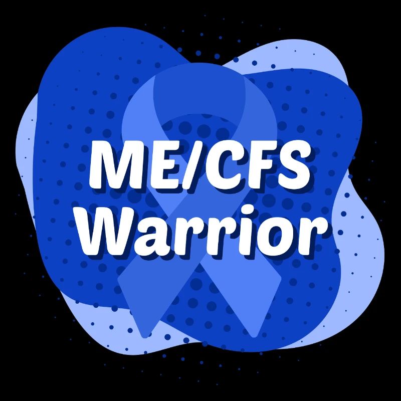 ME/CFS Warrior blaue Schleife