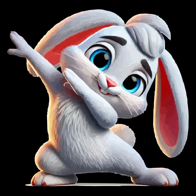 Bunny Dabbing Comic