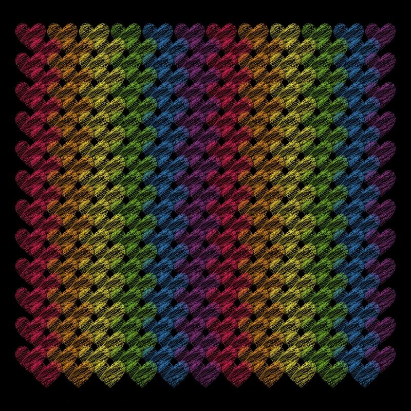 Pride Herzen Regenbogenfahne Regenbogen
