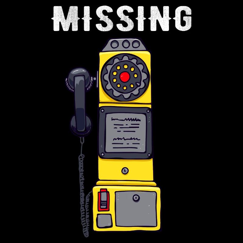 Missing Pay Phone Retro Missing Pay Phone Funny