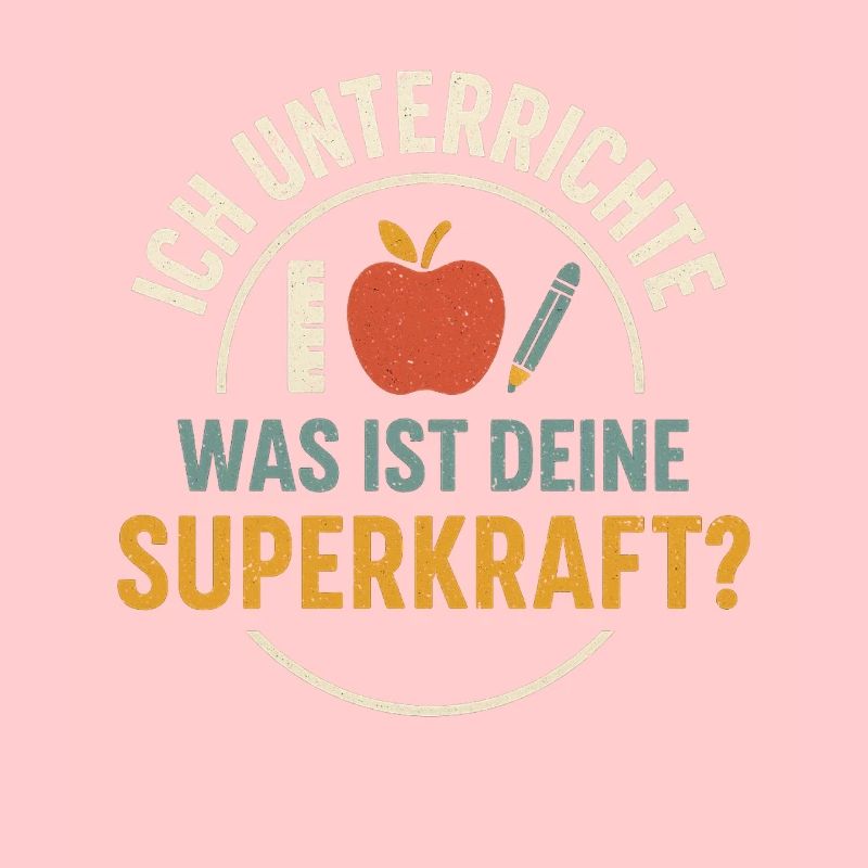 Lehrerin Superkraft Lehrer Spruch Schule Geschenk