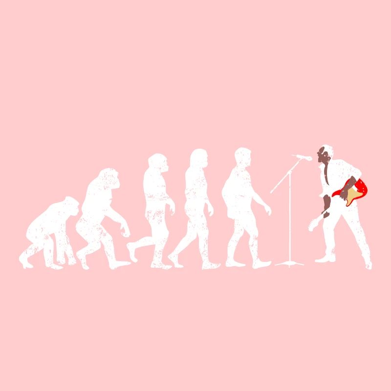 Rock singer evolution guitar gift hardrock