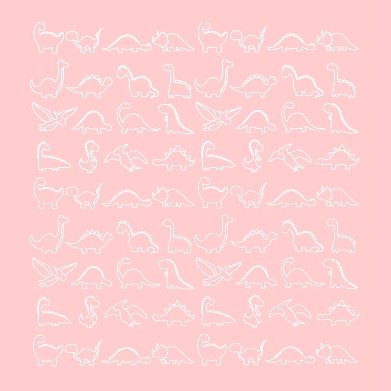 Dinos pattern in white