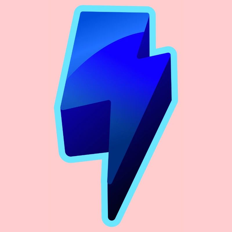 NeonBlitz Lightning Graphique Bleu
