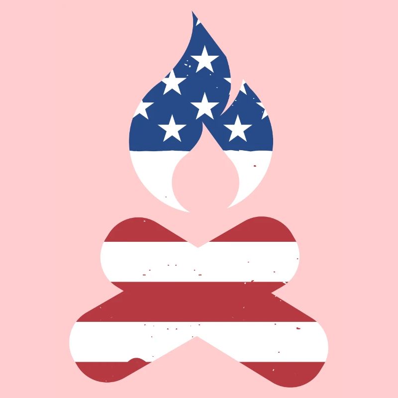 Camper Us Drapeau Camping