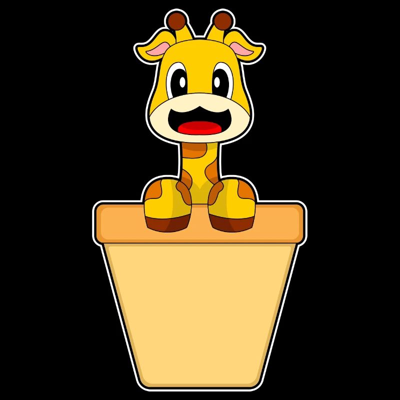 Cornet de crème glacée girafe