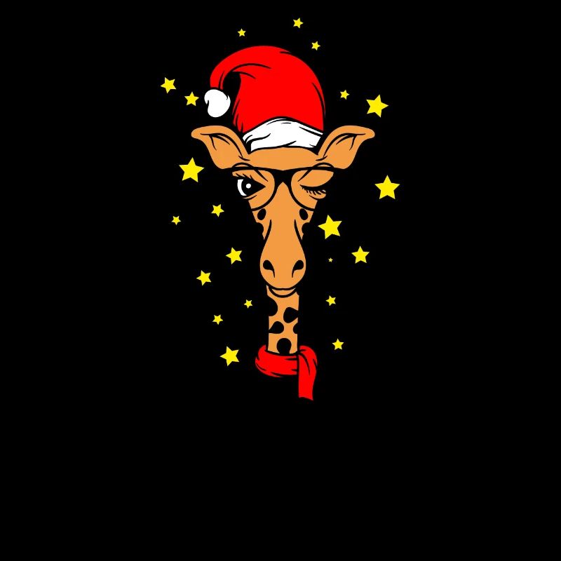 Weihnachtsgiraffe Santa Giraffe