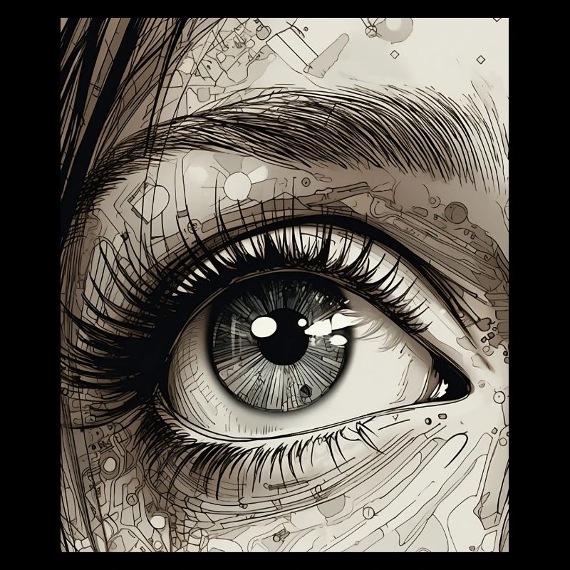 Close Up Human Eye Design