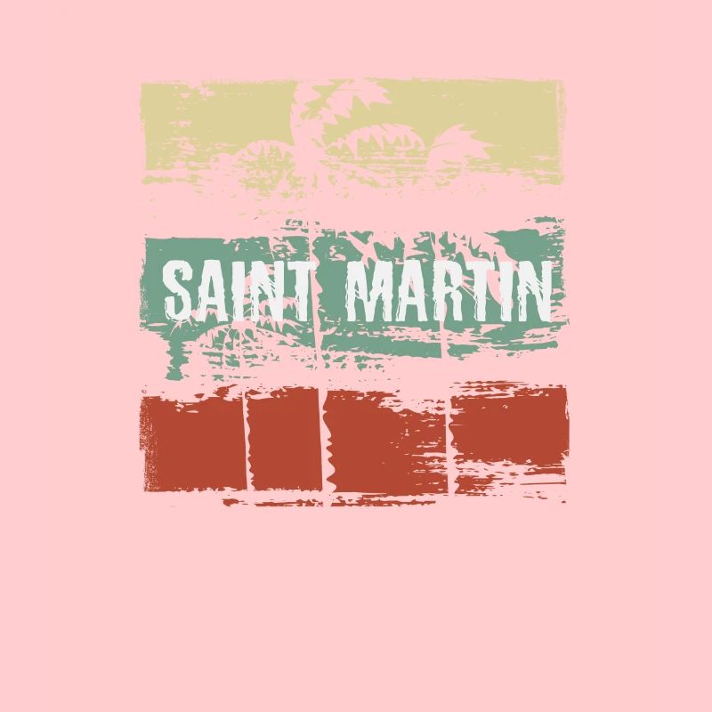 Saint Martin Artistic Vacation Souvenir Abstract