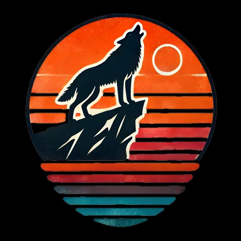 Wolf at sunset 🌅🐺