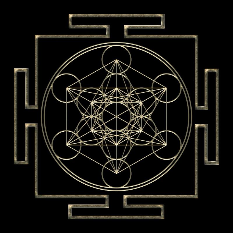 Yantra - Cube de Metatron - fleur de vie /