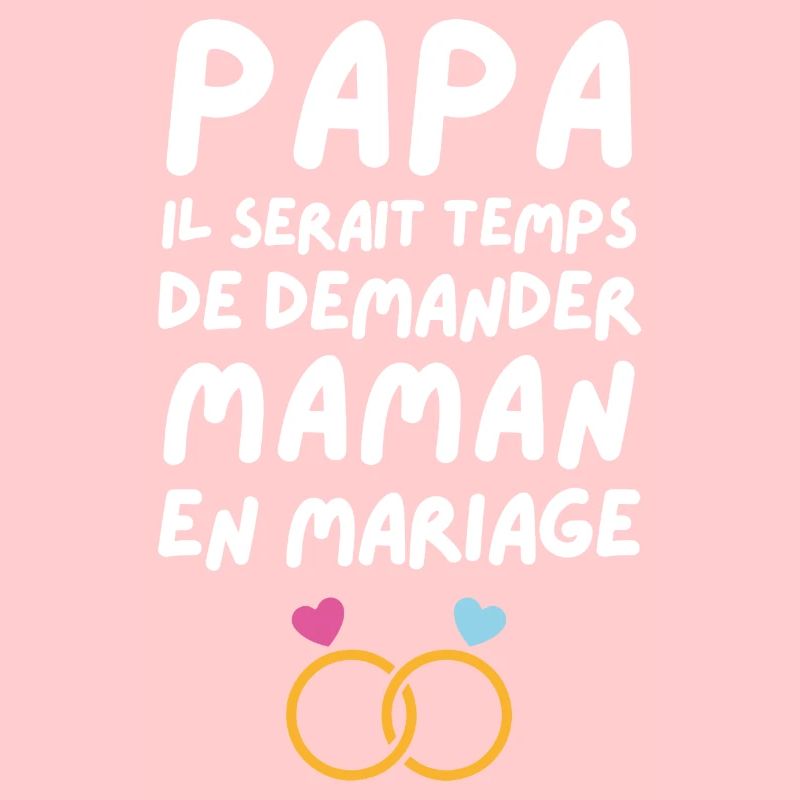Papa demande en mariage maman