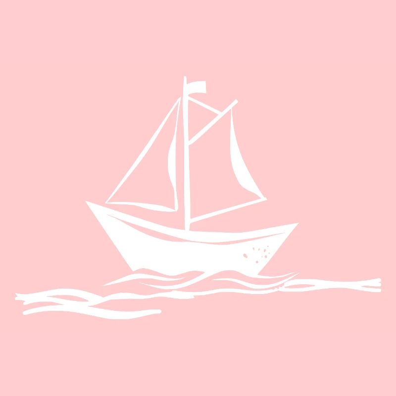 Segelschiff Illustration im Retro Stil