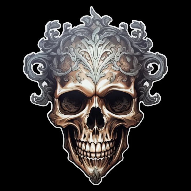 Goth Gothic Totenkopf Mystisch Horror Skull