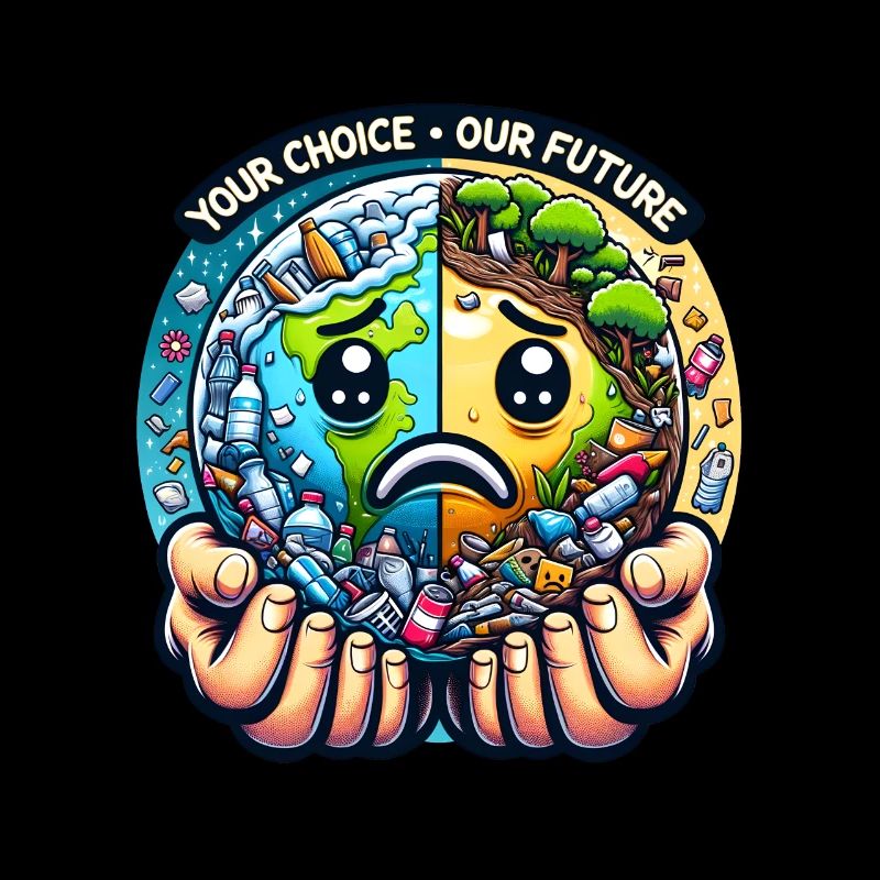 Anti littering No environment Recycle garbage