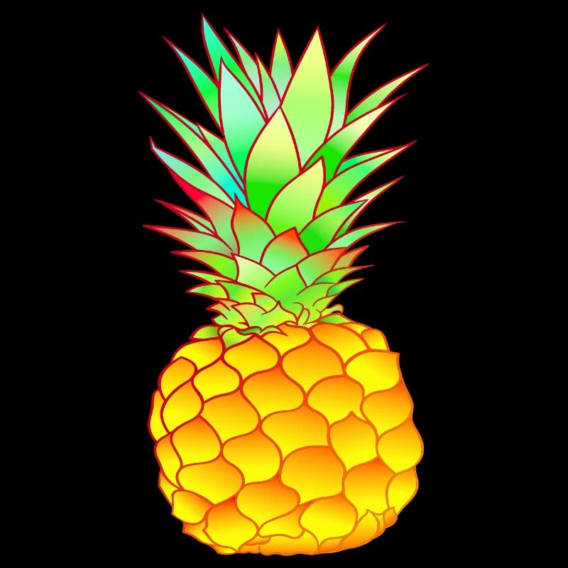 tropical pineapple colorful