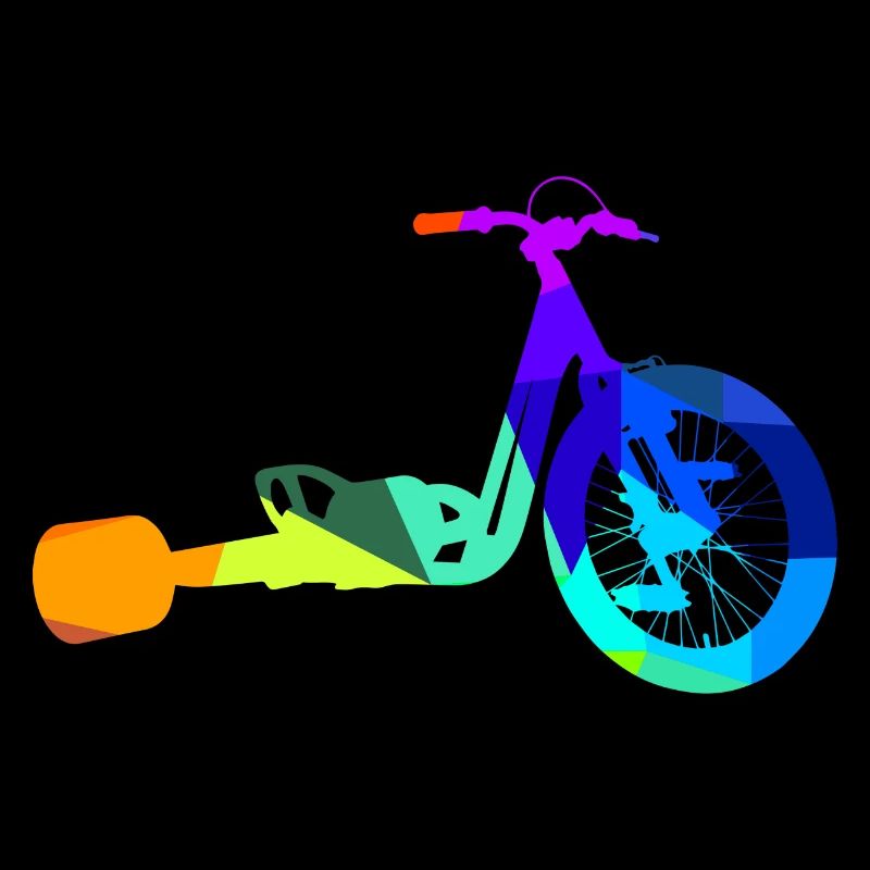 Drift Dirt Bike Regenbogen Polygon Motorrad