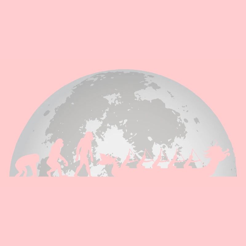 Evolution dragon boat moon full moon paddler