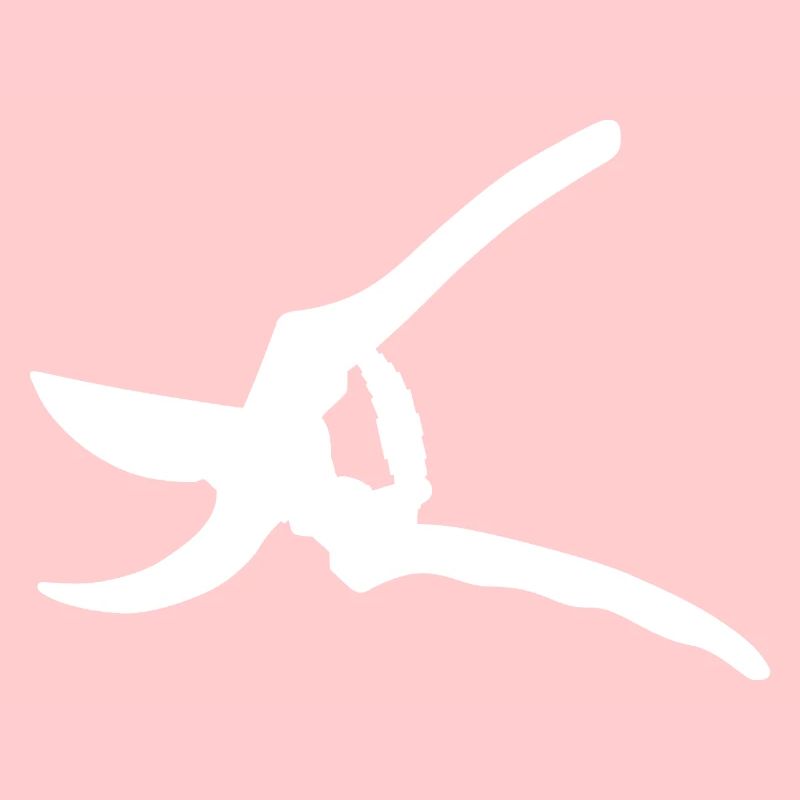 Pruning shears in white! Fire gift idea