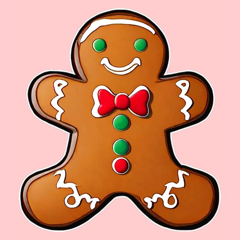 Cute gingerbread man