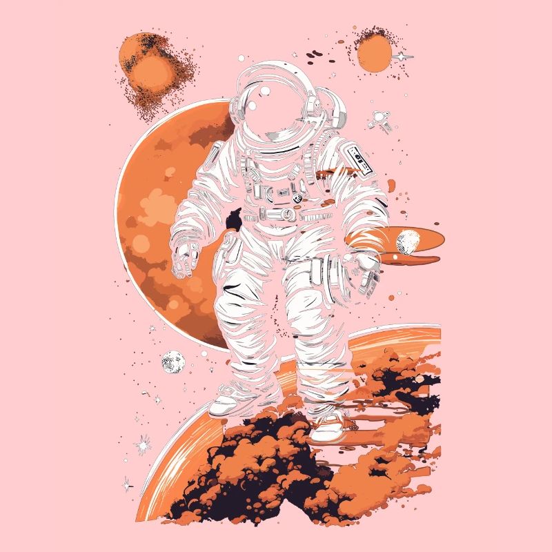 Astronaute cool dans l’espace