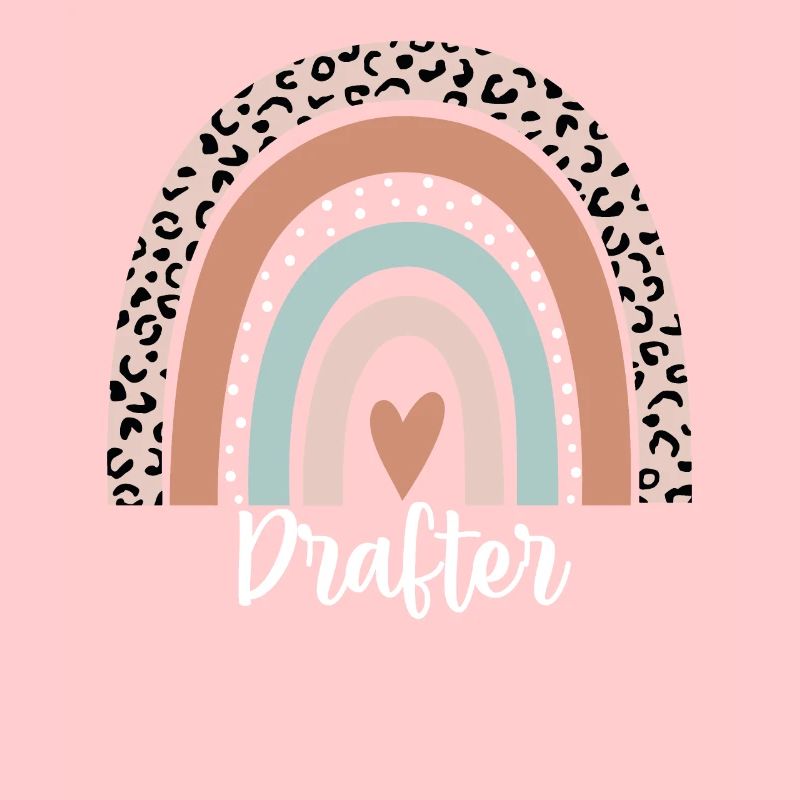 Drafter Rainbow Leopard Funny Drafter Appreciation