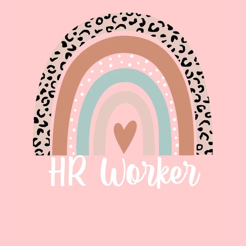 HR Worker Rainbow Leopard Funny HR Worker