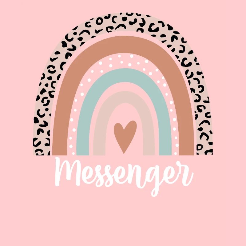 Messenger Rainbow Leopard Funny Messenger
