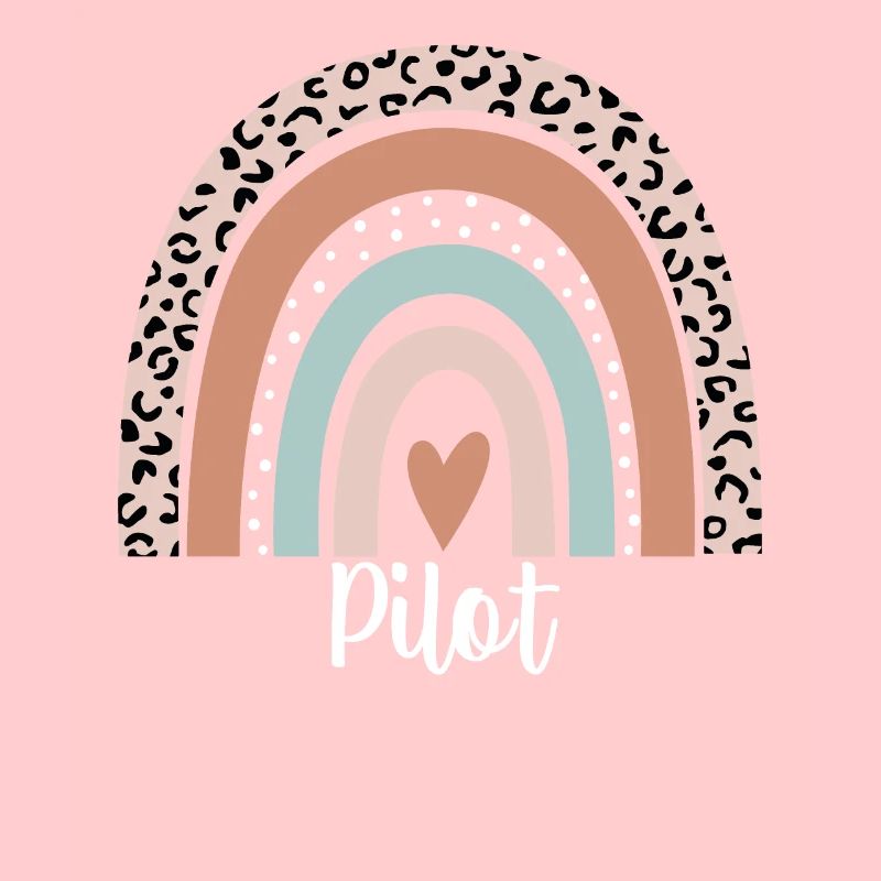 Pilot Rainbow Leopard Funny Pilot Appreciation