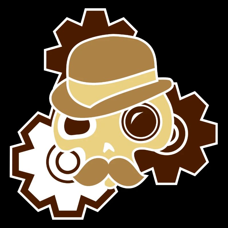 Digitalstoff-Schädel: Sir Steampunk