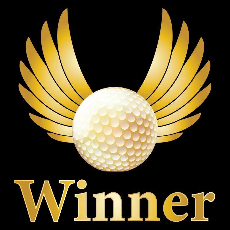 Golf winner golf ball course gift trophy sport