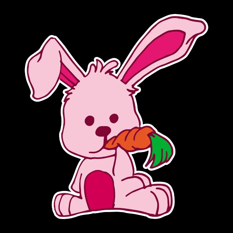 Plat de conception Lapin aime carotte rose sucré