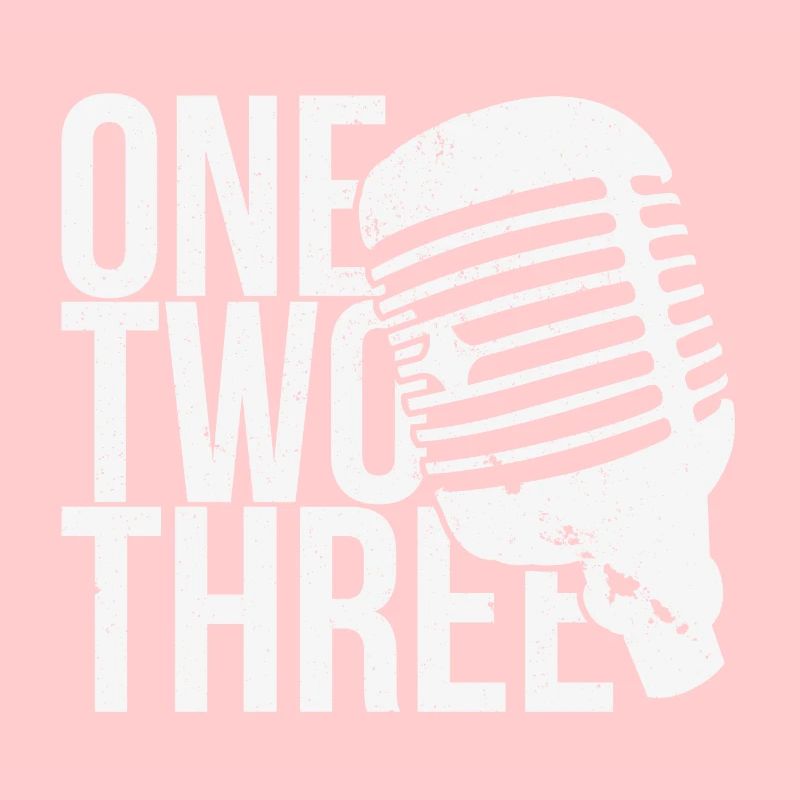 Un Deux Trois Microphone (blanc)