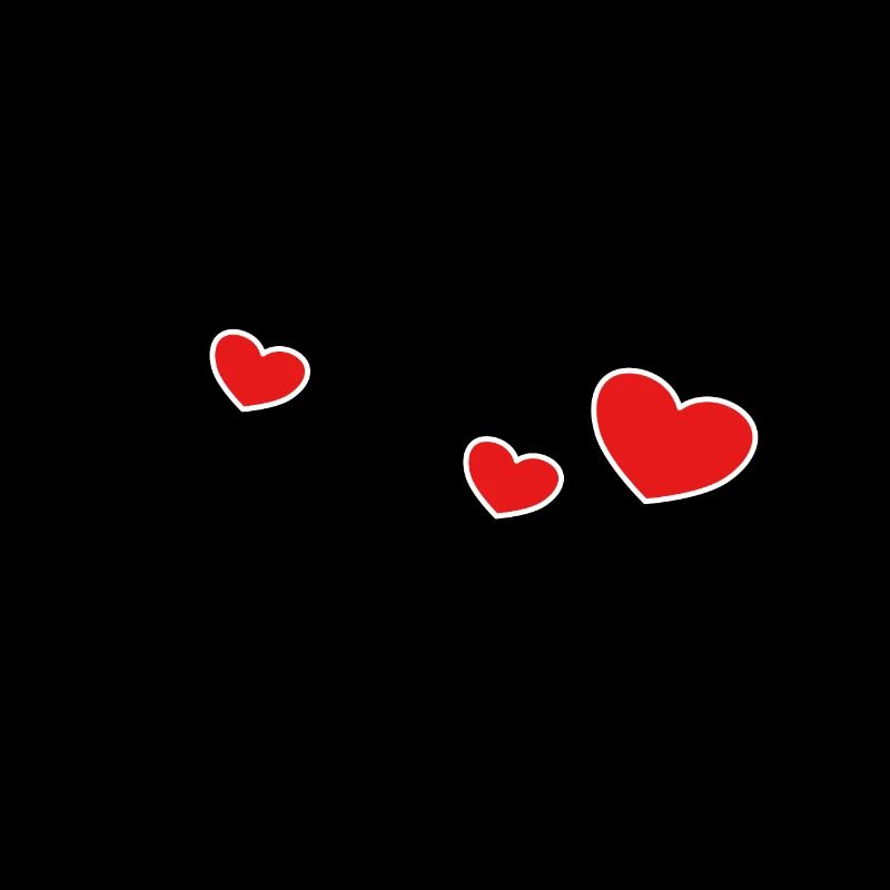 Three red hearts