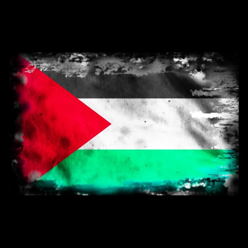 Contexte avec le drapeau de la Palestine