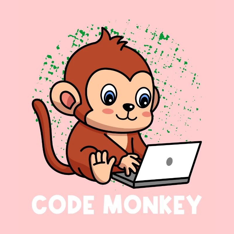 Code Monkey Programming Coder Computer Geek Develo