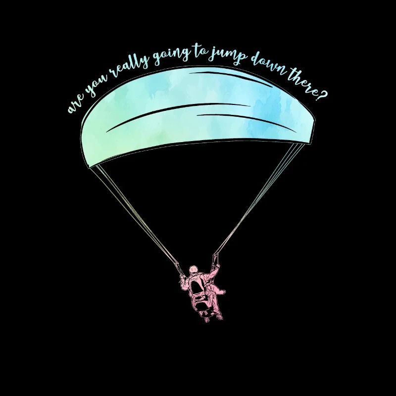 Are You Really Going To Jump Down Here? Paraglidin